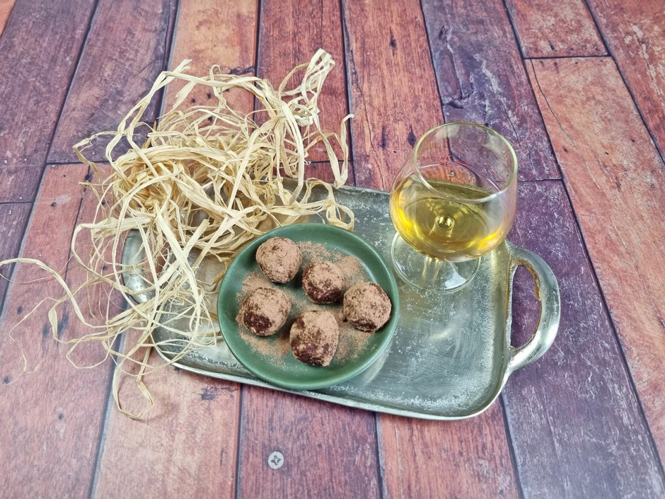 Whiskey-Pralinen mit Bitterschokolade