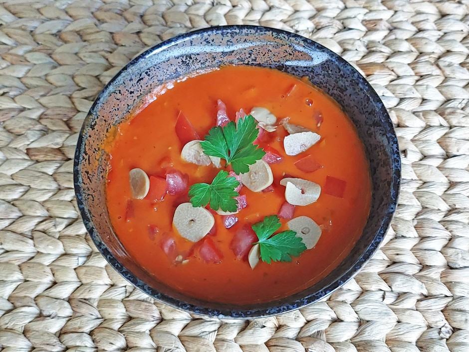 Tomaten-Knoblauchsuppe