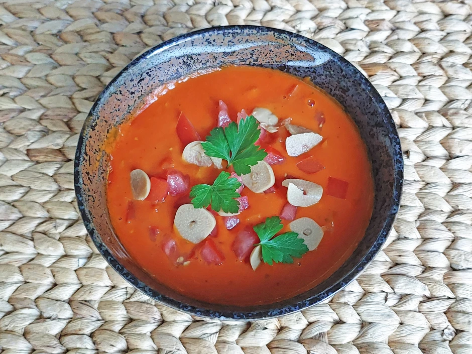 Tomaten-Knoblauchsuppe