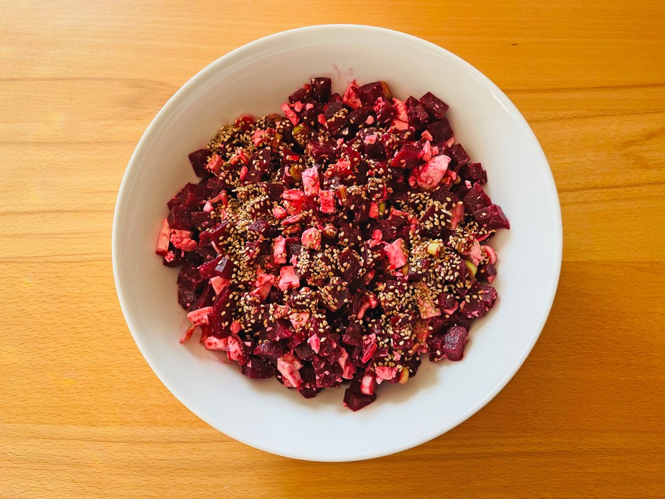 Roter Rüben Salat mit Feta