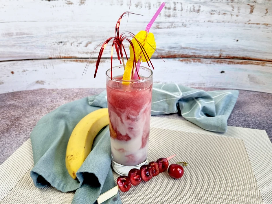 Kirsch-Banane-Cocktail