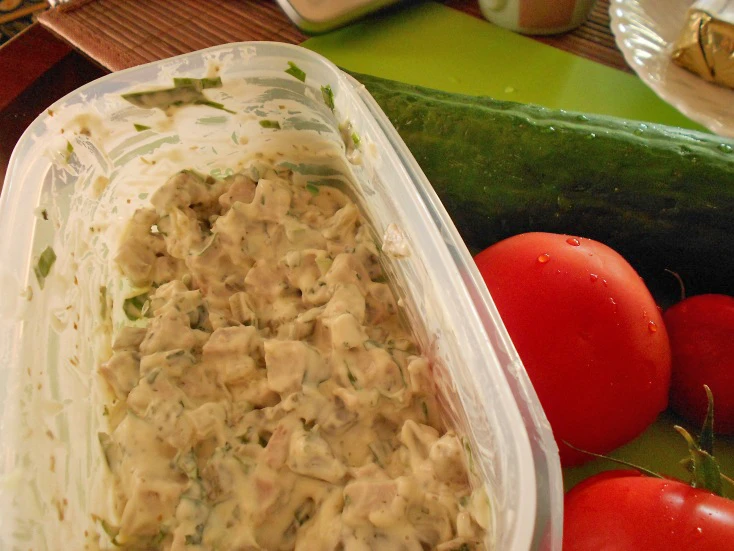 Fleischsalat mit B&auml;rlauch