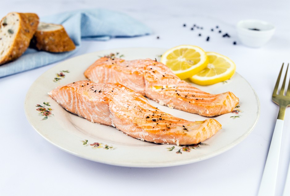 Schnelles Lachsfilet