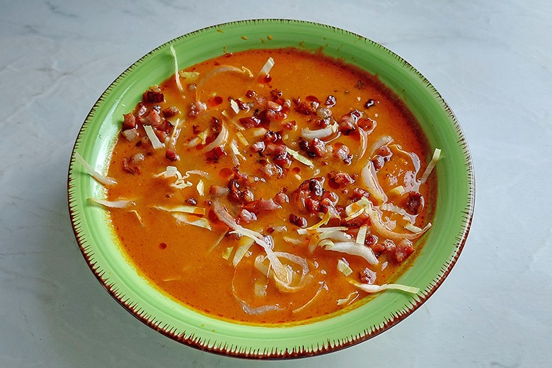 Szechuan-Suppe mit Chicorée