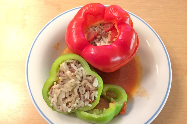Gefüllte Paprika mit Feta