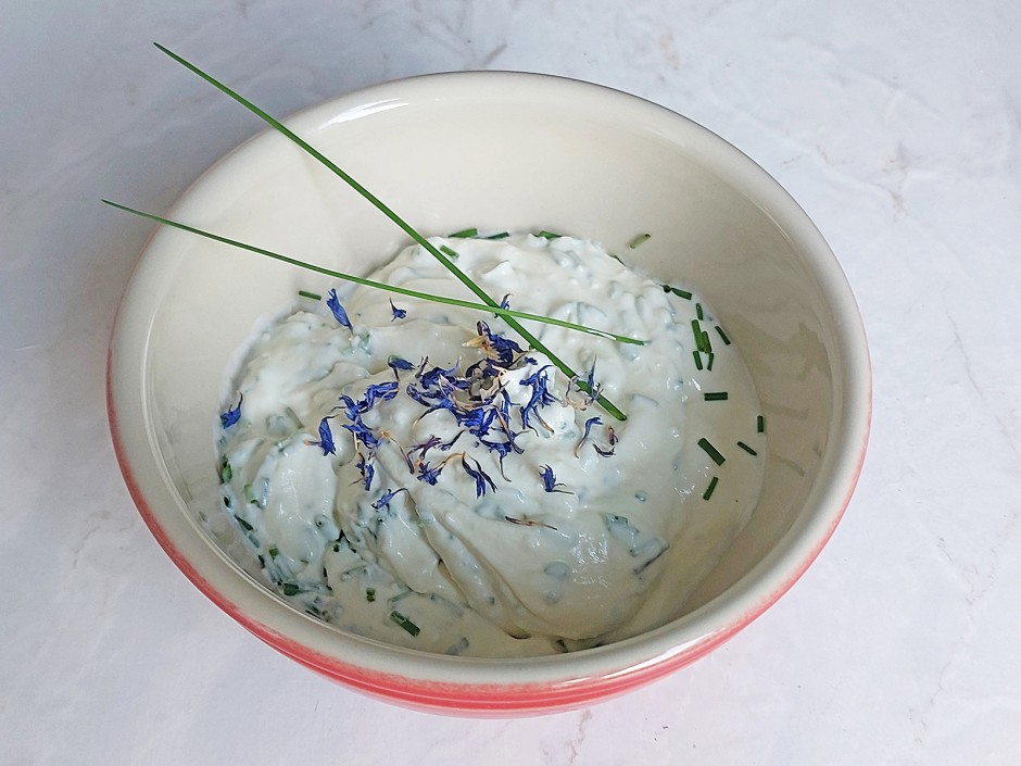 Aioli-Schnittlauchcreme