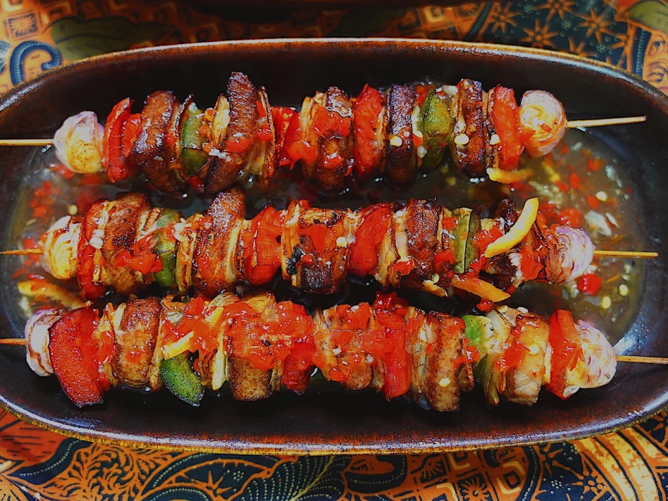 Schweinefleischspie&szlig;e alla Shandong