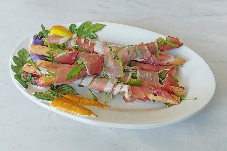 Knabberstangen mit Parmaschinken