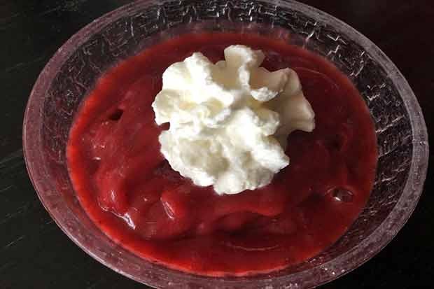 Erdbeersorbet