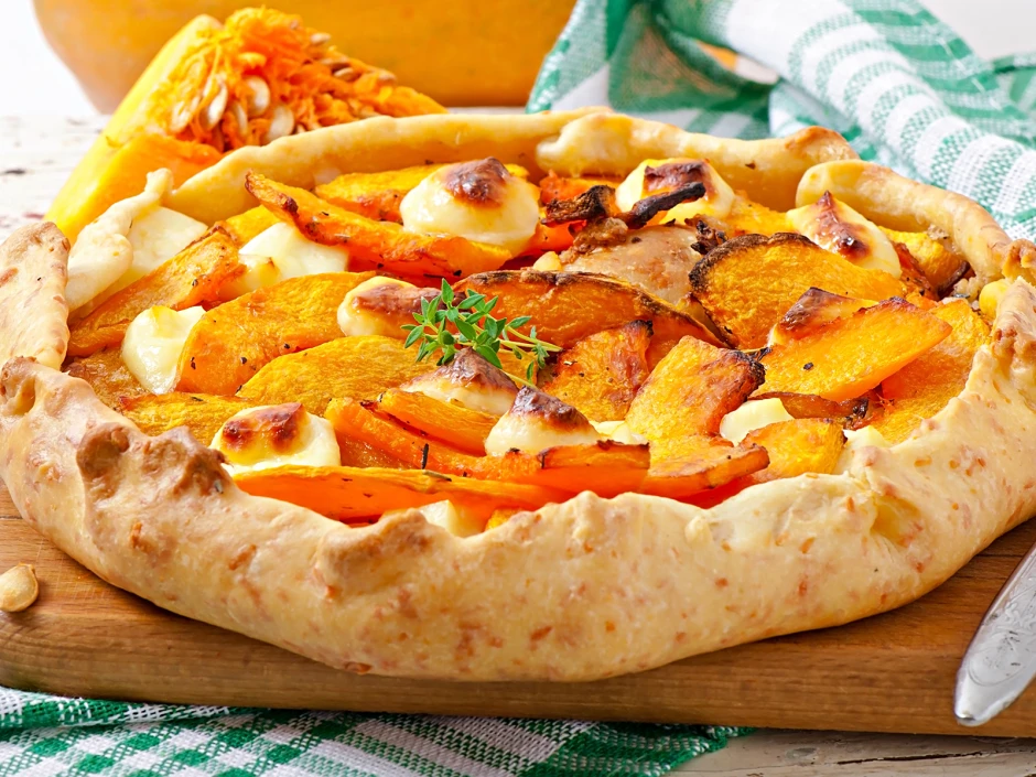 K&uuml;rbis-Feta-Galette