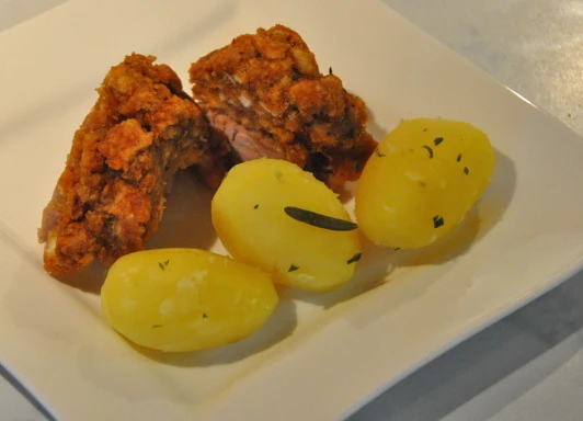 Schweinslungenbraten in Honig Senfkruste