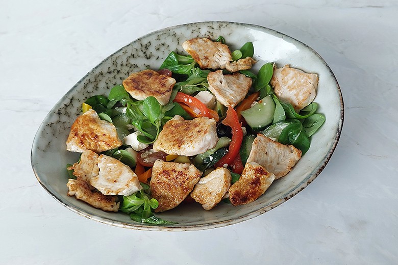 Hirtensalat mit Pute