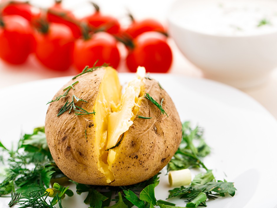 Ofenkartoffeln mit Butter