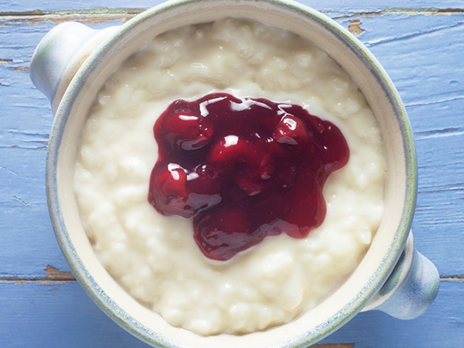 Milchreis mit Kirschkompott