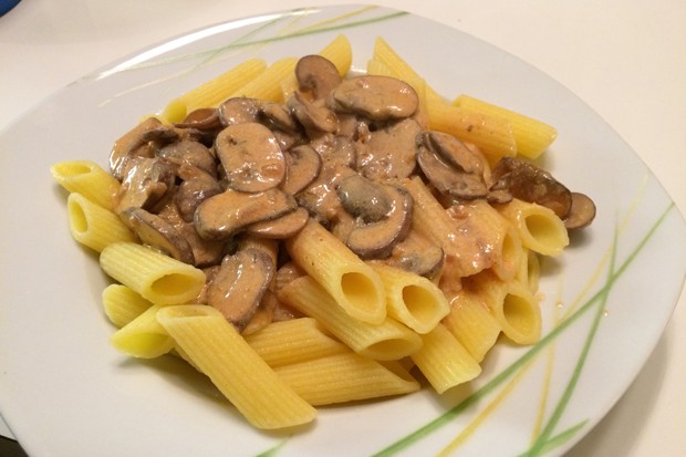 Champignonsnudeln