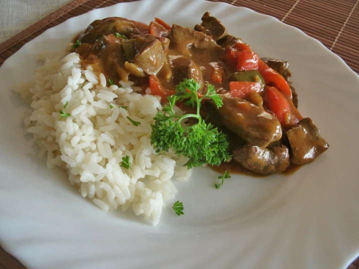 Lebergeschnetzeltes mit Paprika