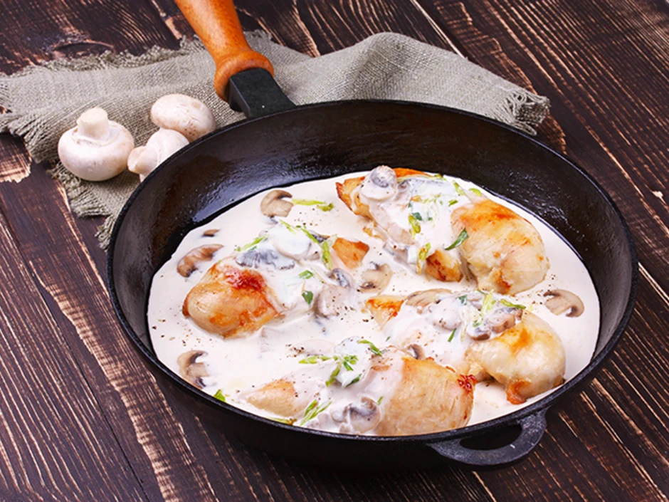 H&auml;hnchenbrust mit Champignons