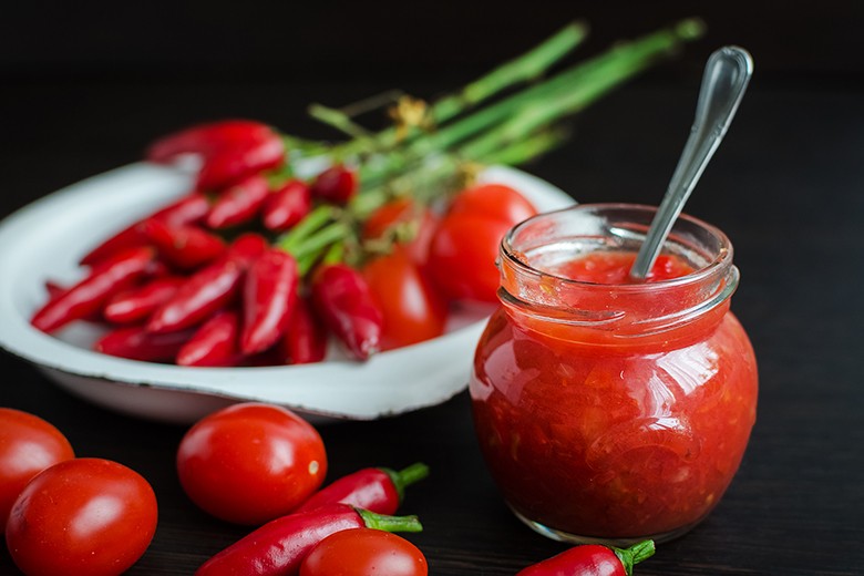 Tomatenkonfitüre mit Chili