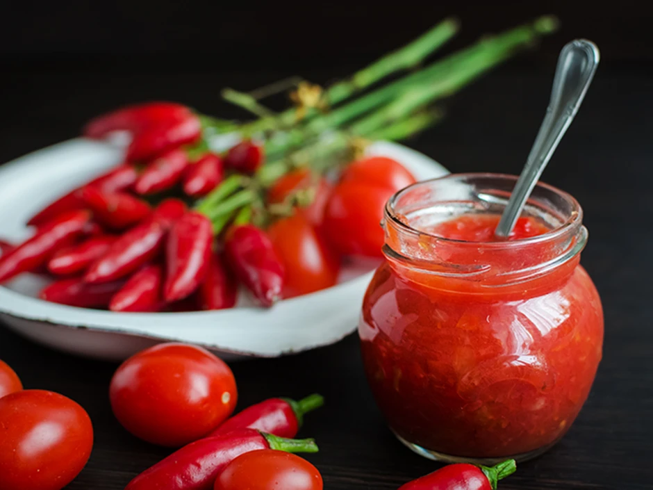 Tomatenkonfit&uuml;re mit Chili