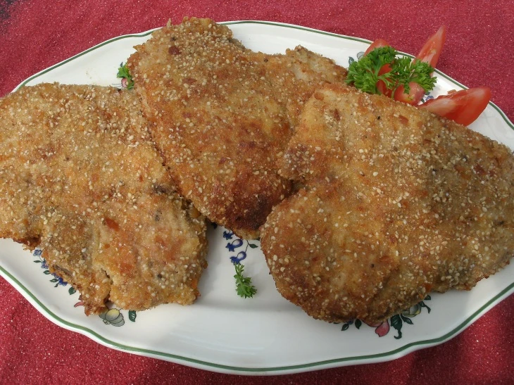 Kotelette in Sesampanade