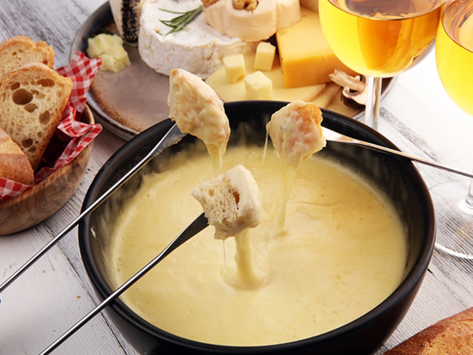 Steirisches K&auml;sefondue