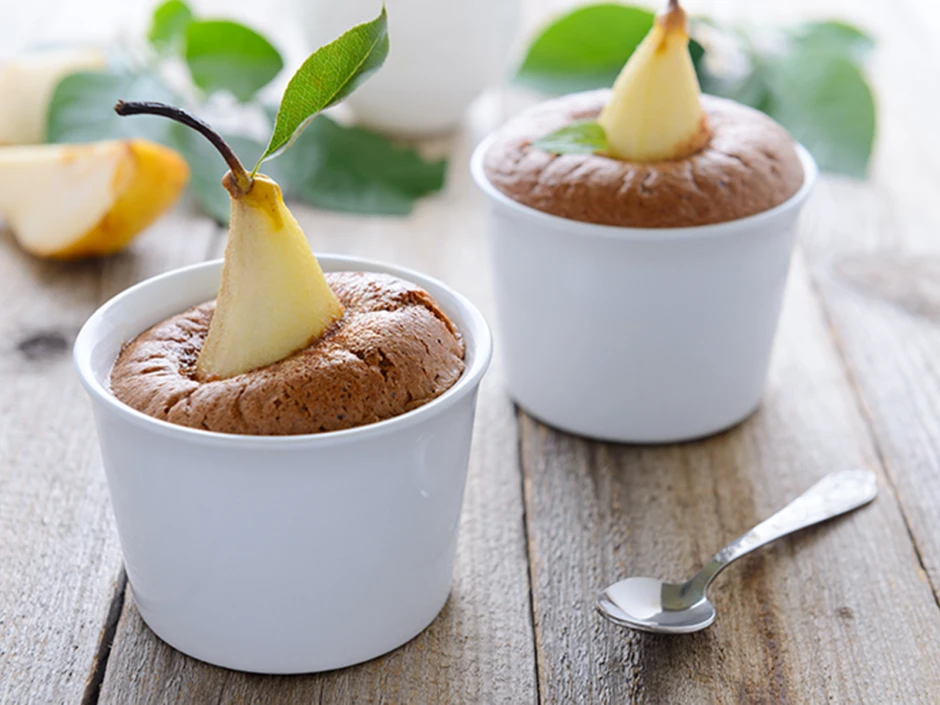 Nutella-Birne Muffin
