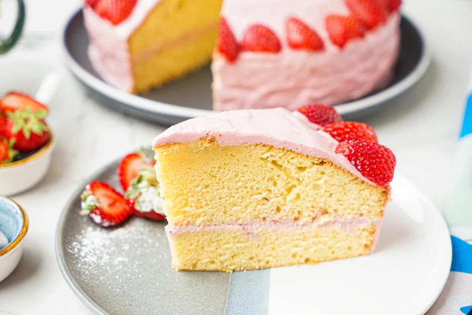 Leichte Erdbeertorte