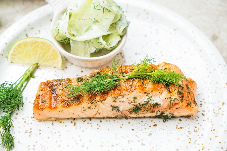 Lachs vom Grill