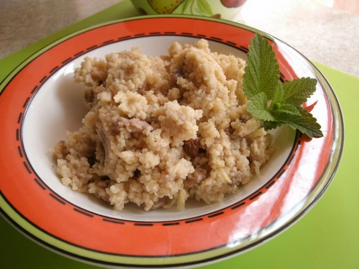 Süßer Buttermilch Couscous mit Ingwer