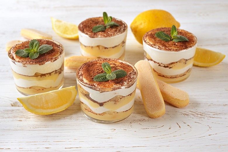 Zitronentiramisu im Glas