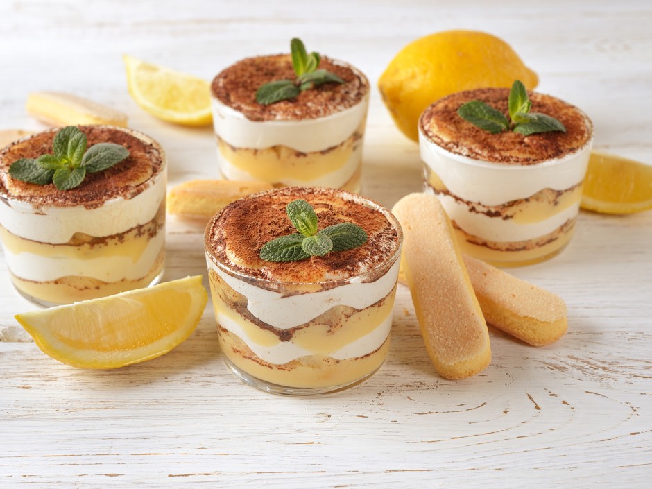 Zitronentiramisu im Glas