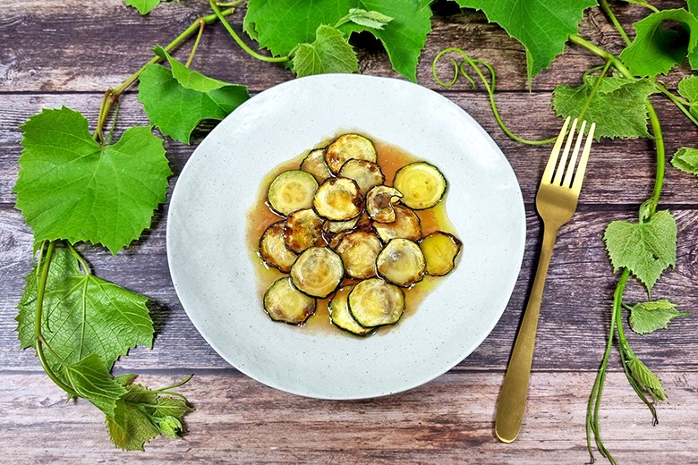 Marinierte Uhudler Zucchini
