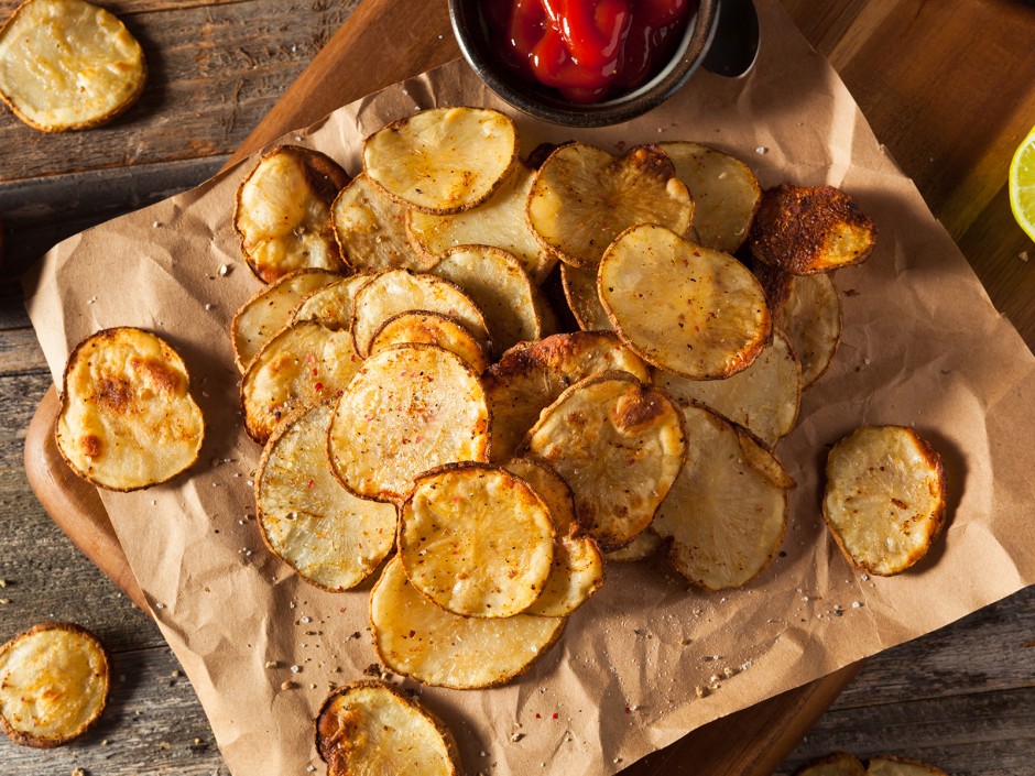 Selbstgemachte Kartoffelchips