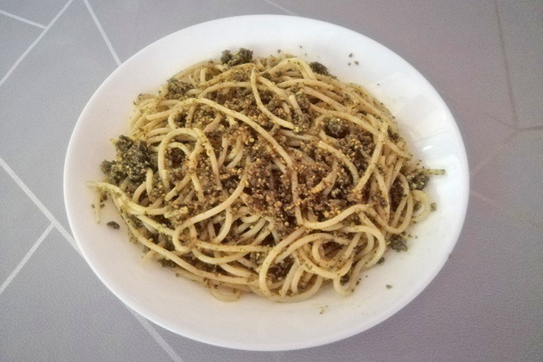 Kürbiskern-Spaghetti