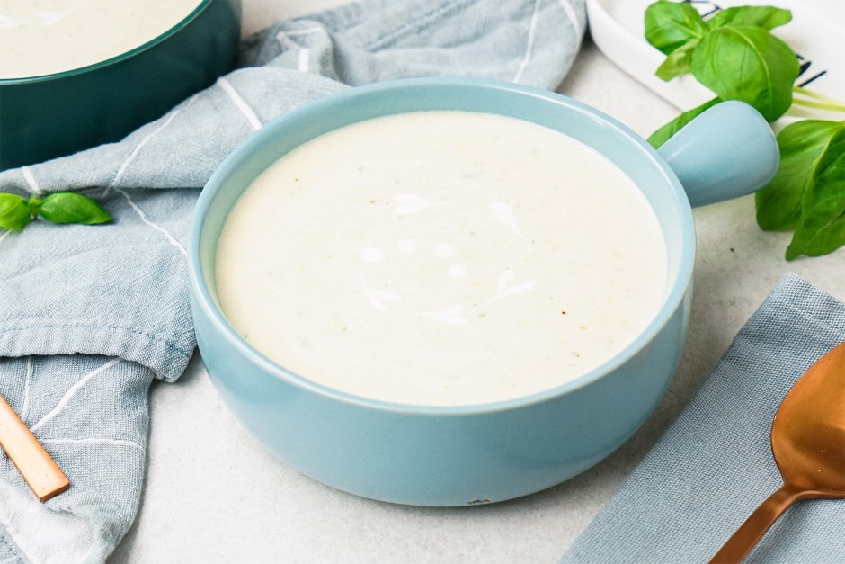 Zucchinicremesuppe mit Kartoffeln