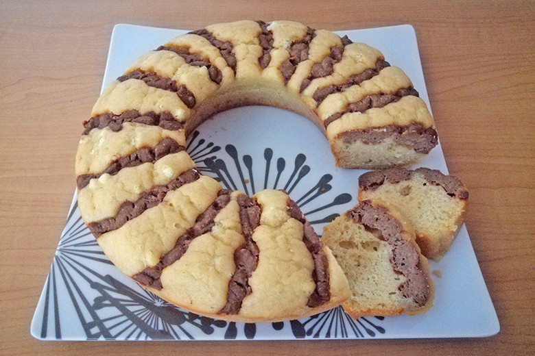 Zebrakuchen aus dem Camping-Backofen