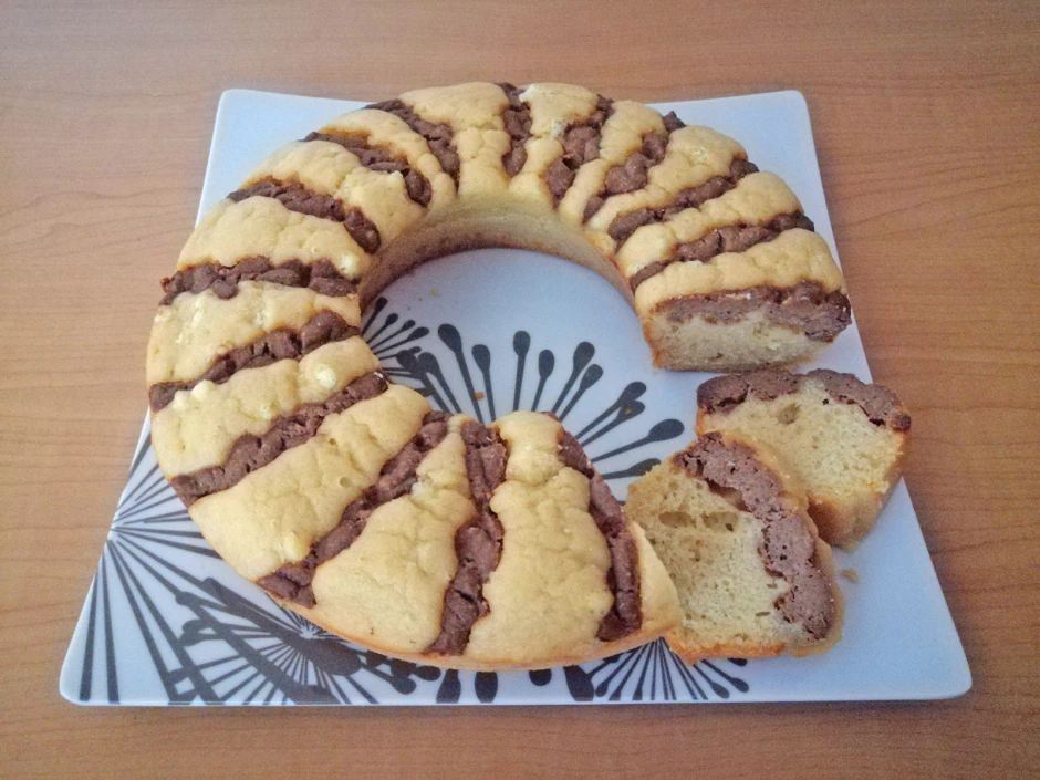 Zebrakuchen aus dem Camping-Backofen