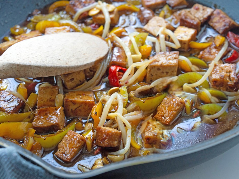 Scharfer Wok-Tofu