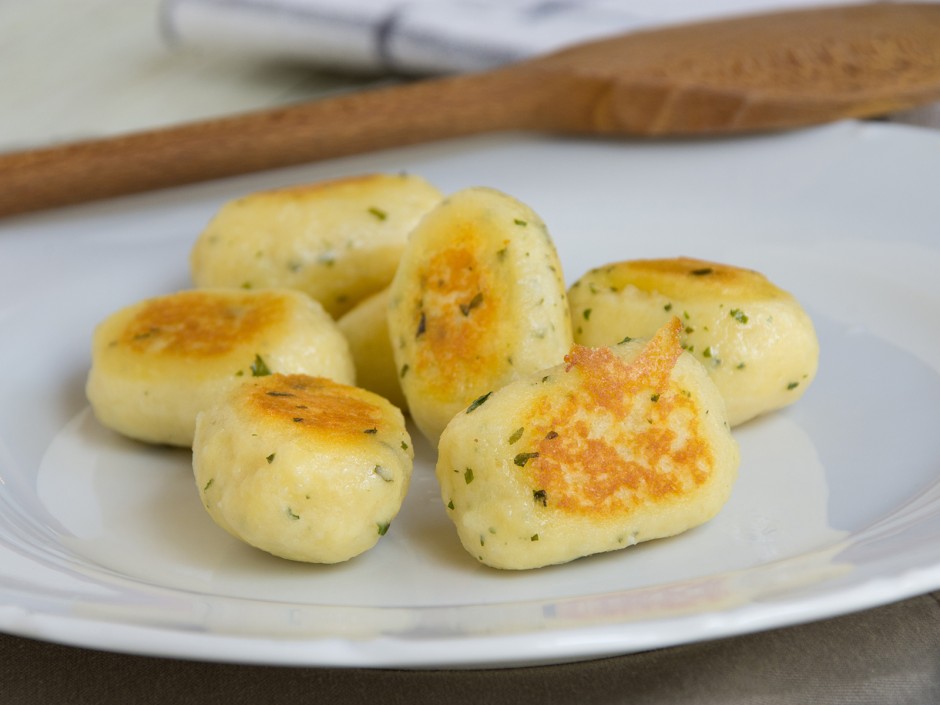 Gebratene Kartoffelnockerl