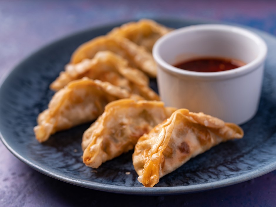 Gyoza mit Zwiebeln