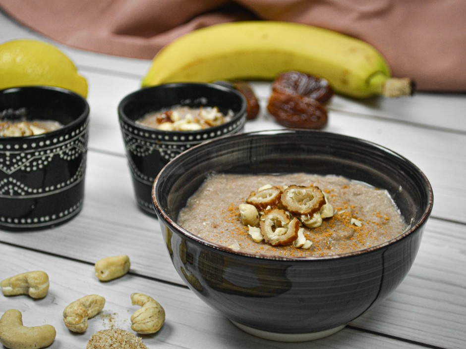 Veganer Pudding mit Flohsamenschalen