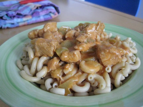 Hühnerragout mit Paprika