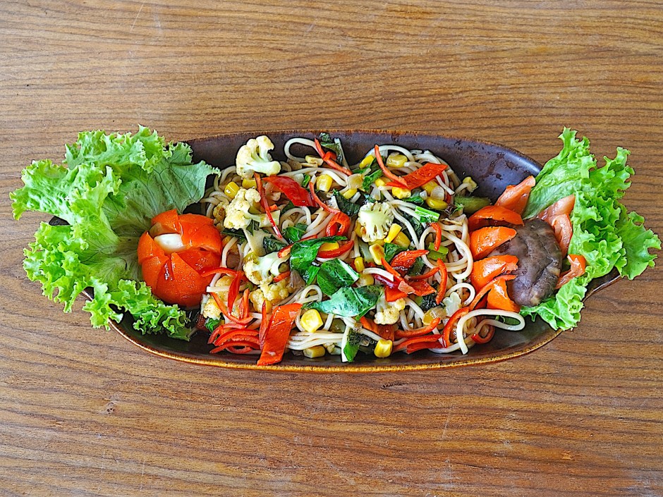 Gebratene Nudeln mit Cap Cay