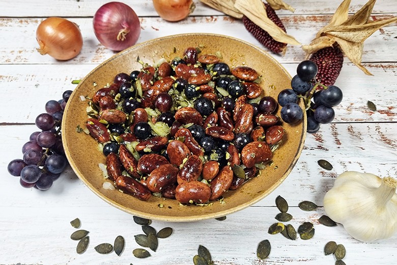Käferbohnensalat mit Uhudler
