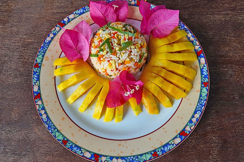 Mandarinreis mit Mango