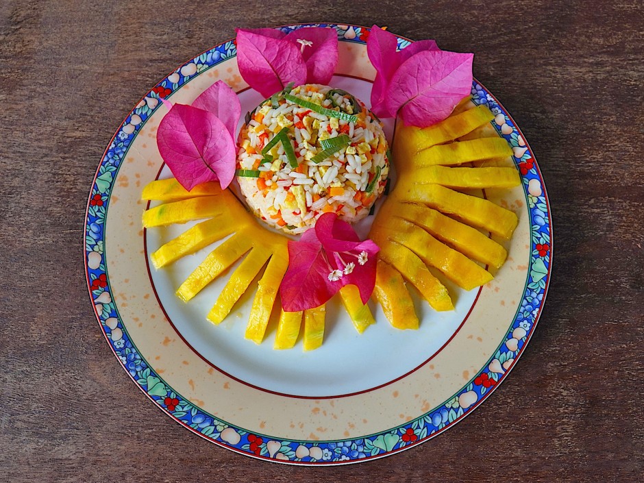 Mandarinreis mit Mango