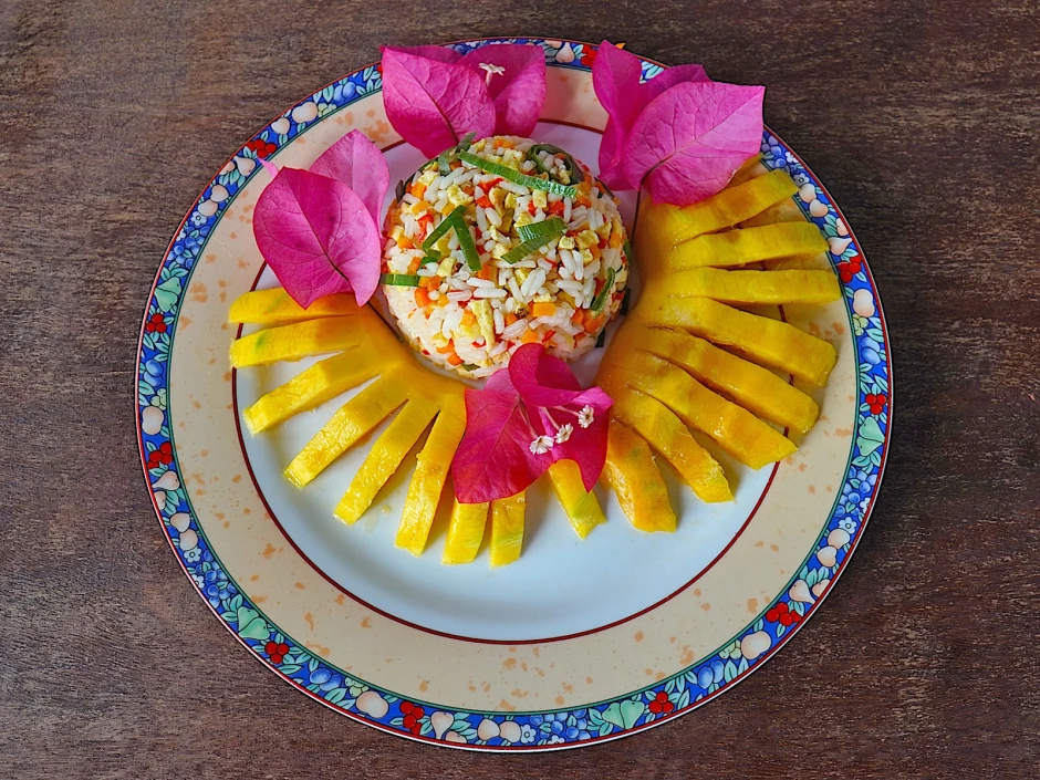 Mandarinreis mit Mango