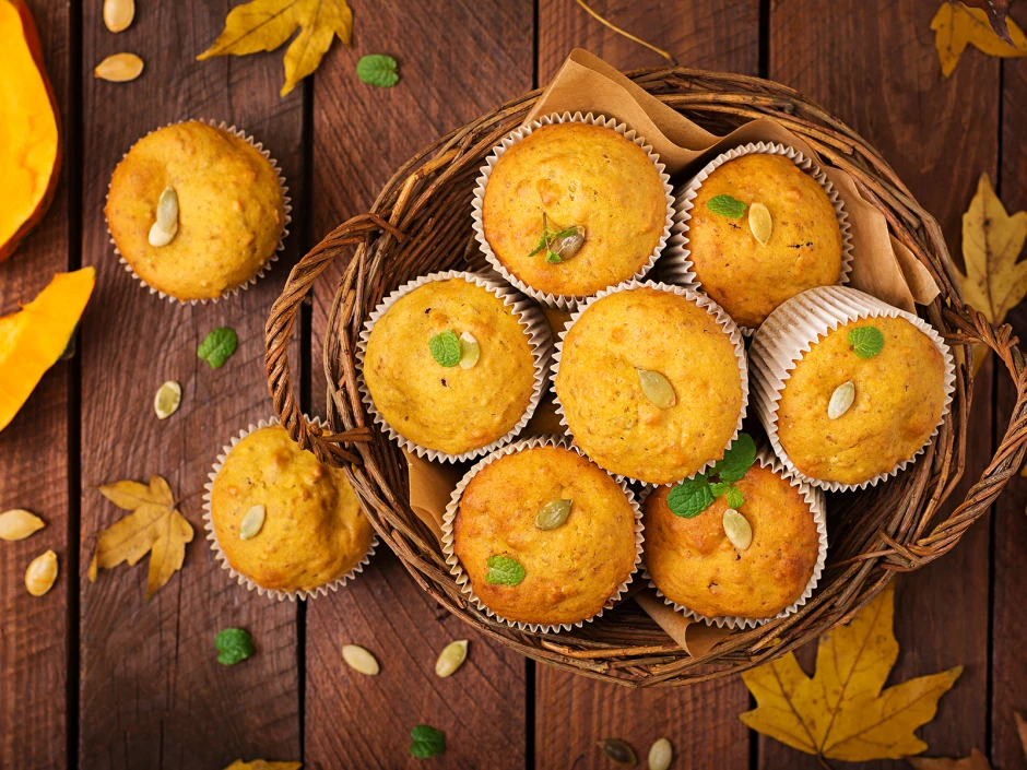 K&uuml;rbis-Apfel-Muffins