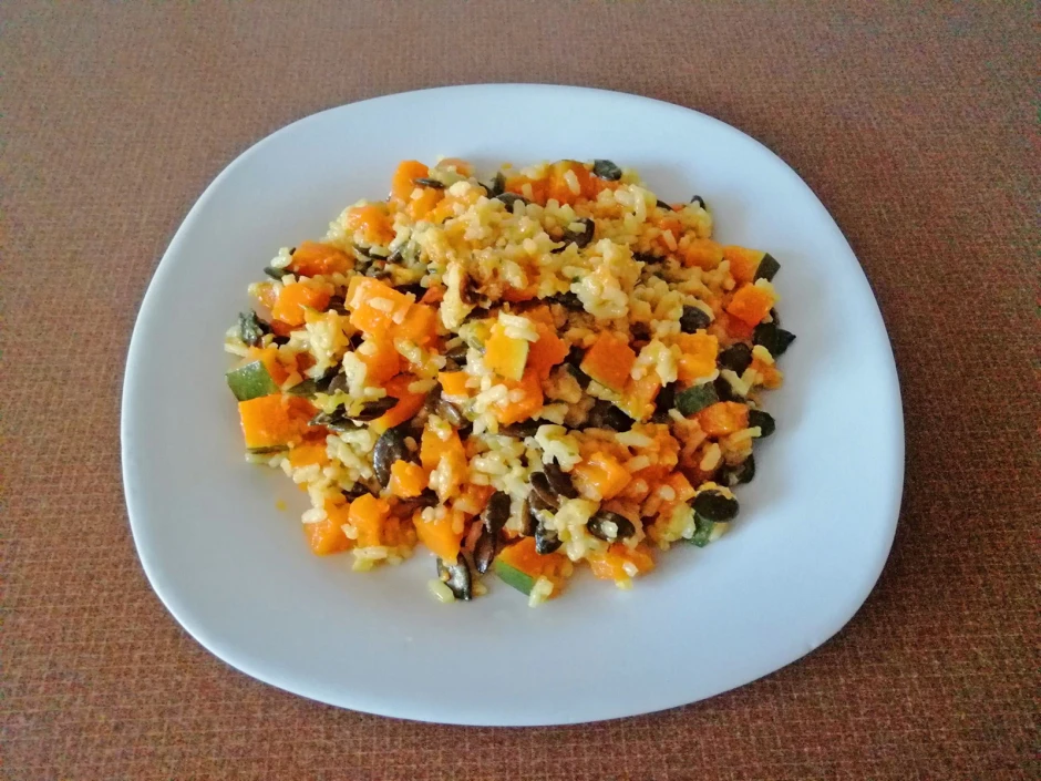 Muskatk&uuml;rbis-Risotto