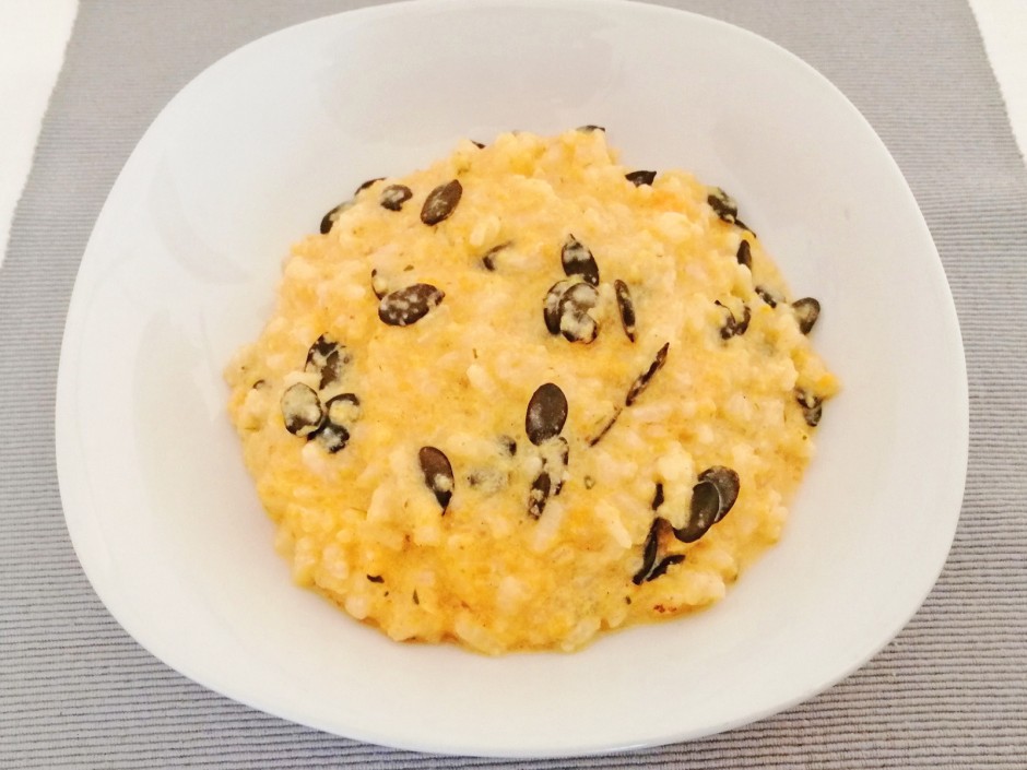 Muskatkürbis-Milchreis